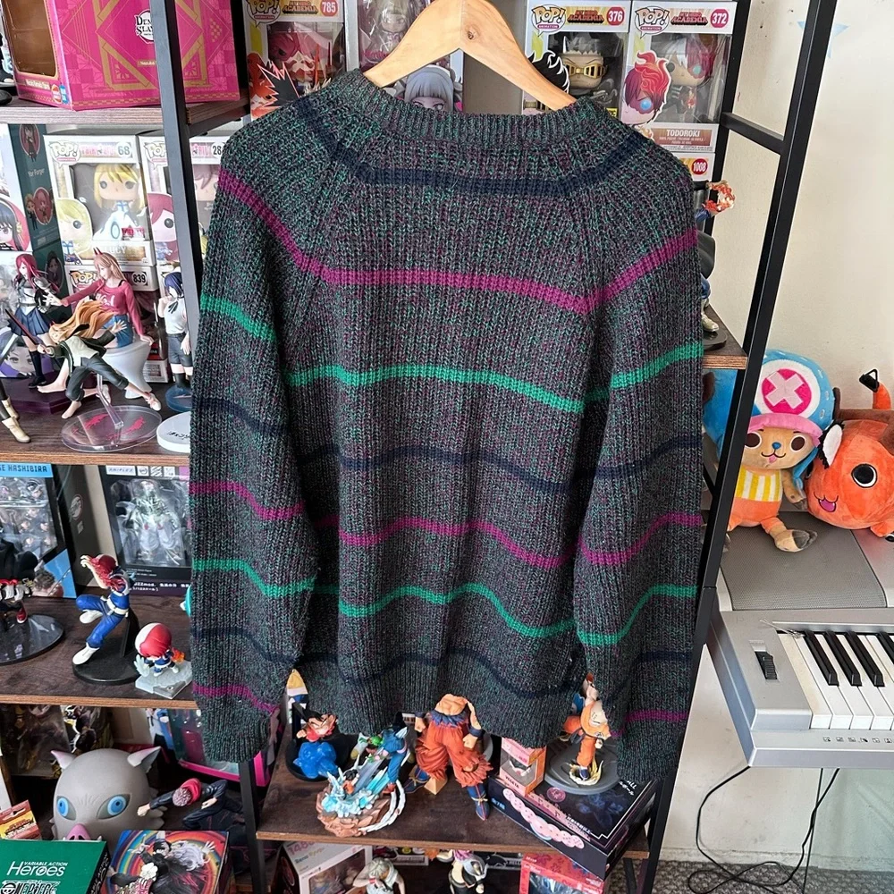 Vintage Oakton Limited Multicolored Striped Sweater Men’s L Knitwear